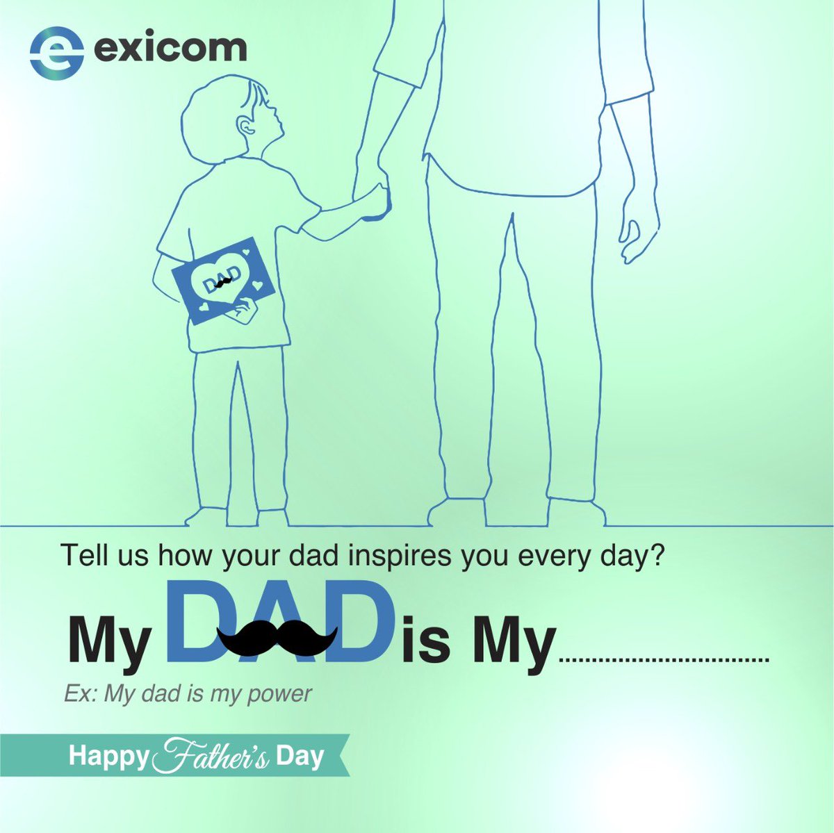 ExicomEnergy's tweet photo. A father is the epitome of #power that never runs out of #energy! #Exicom wishes all the fathers a very #HappyFathersDay!
How would you describe your #father in one word? Tell us in the comments below!

#happyfathersday2022 https://t.co/BrD3r29CNY