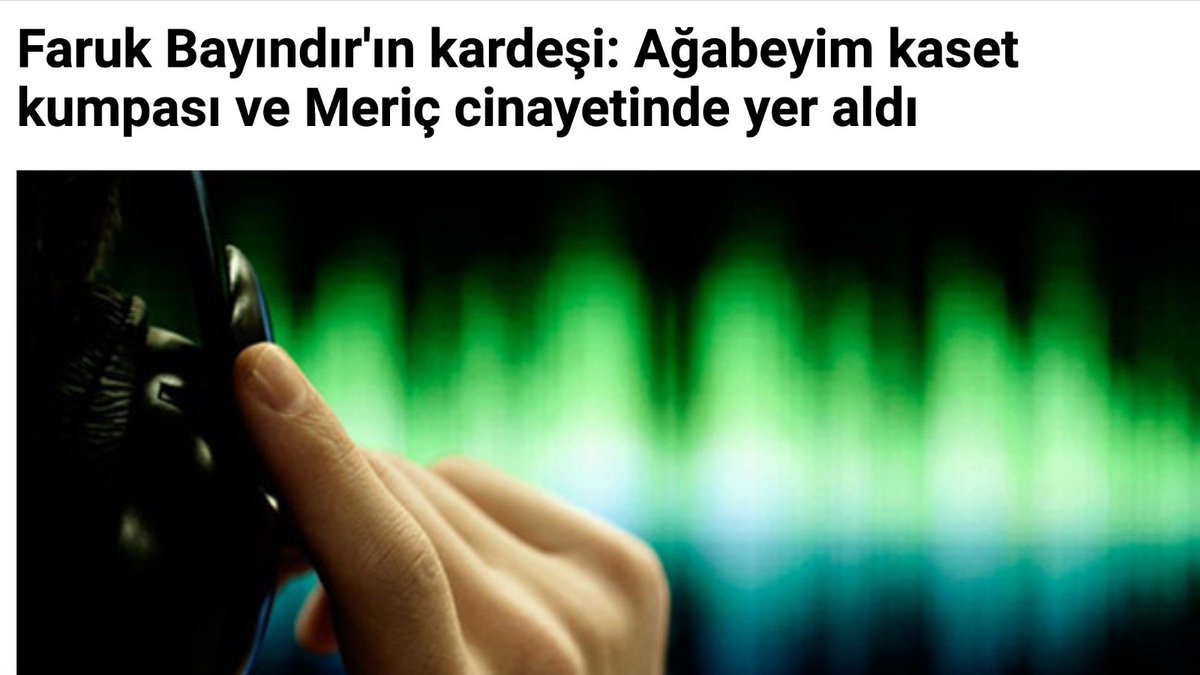 DENKLEME GEL:

Veli Küçük: Ben EVET dedim mi <a href="/umitozdag/">Ümit Özdağ</a> HAYIR demez

Faruk Bayındır'ın Kardeşi: Ağabeyim Kaset kumpasında yer aldı.

Enver Altaylı: Faruk Bayındır ile çok sayıda görüşme sahibi

Ümit Özdağ: Enver Altaylı babam ve dayım vesilesiyle aile dostumuz.

TWIT ZİNCİRİ ŞART