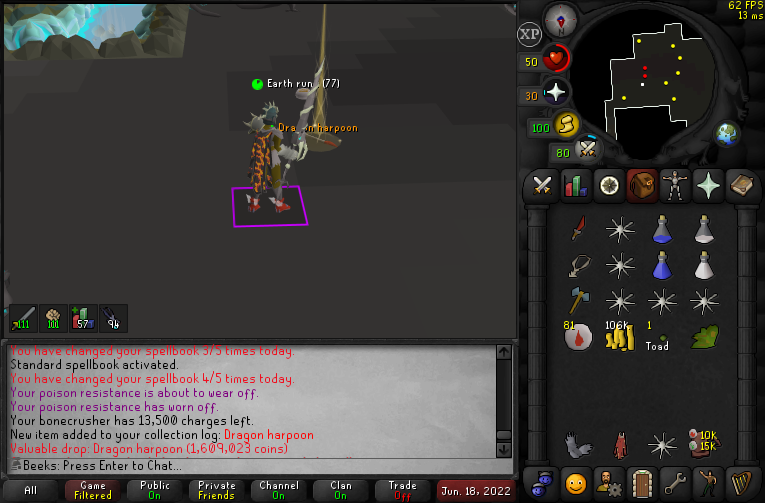 TSenberg's tweet image. Started hunting some slayer items, glad to get this one🦈