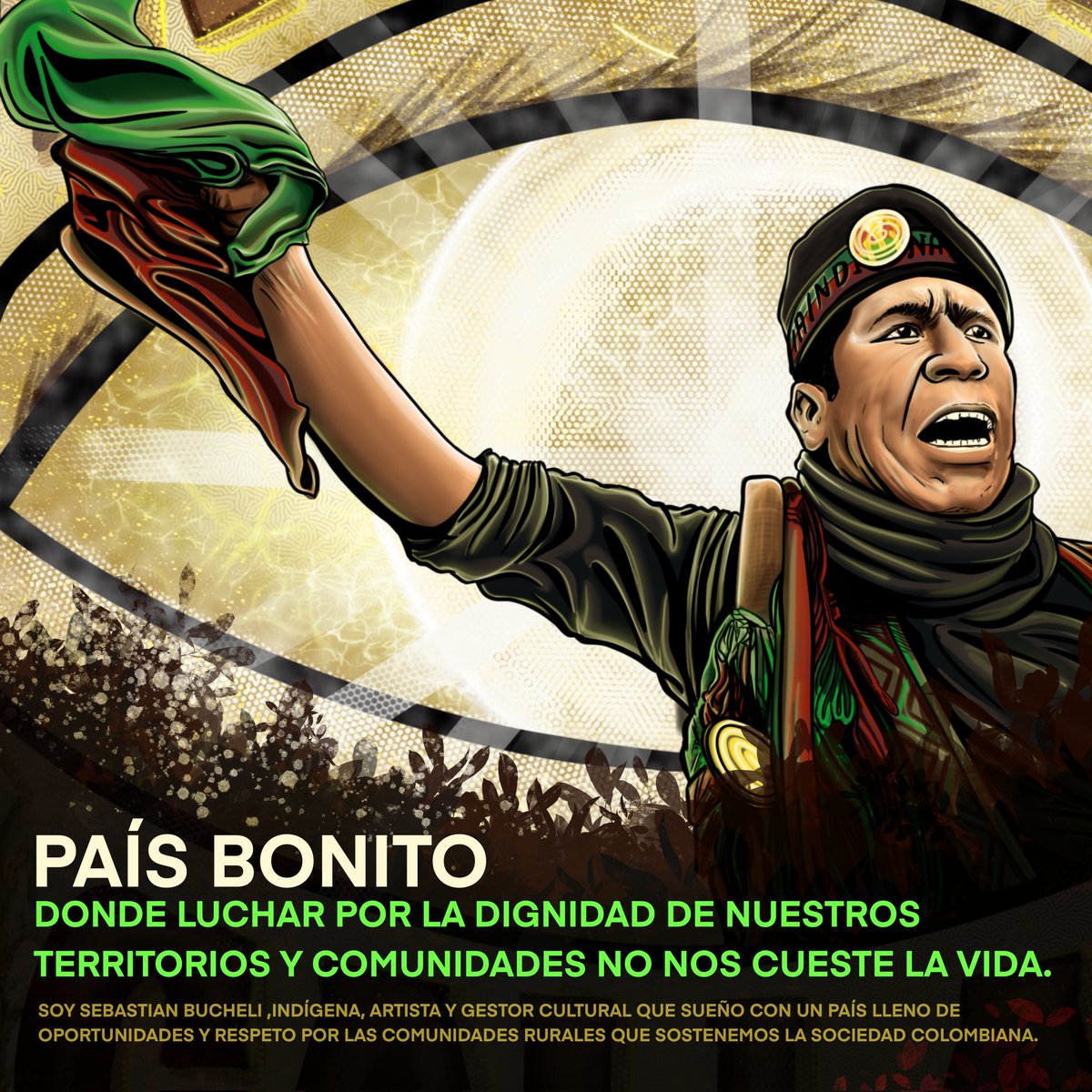 SebasBucheli105's tweet photo. UN PAÍS BONITO ✊
Dónde no nos maten por exigir lo que es nuestro. 
La dignidad, el respeto y la armonía con la tierra y sus hijos.
Por Albeiro Kamayo y por miles que han muerto en manos de este sistema violento mi voto es por @gustavopetrourrego y por @FranciaMarquezM 🇨🇴 https://t.co/zshC6juzZn