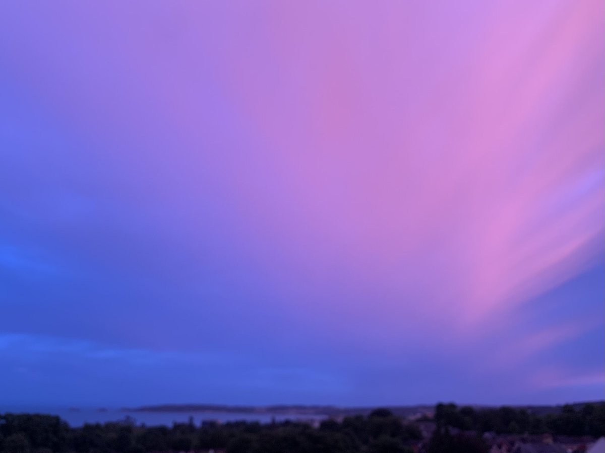 Outside my window as I watch @KasabianHQ at #IOW2022 No filter. I think God might be in the sky.