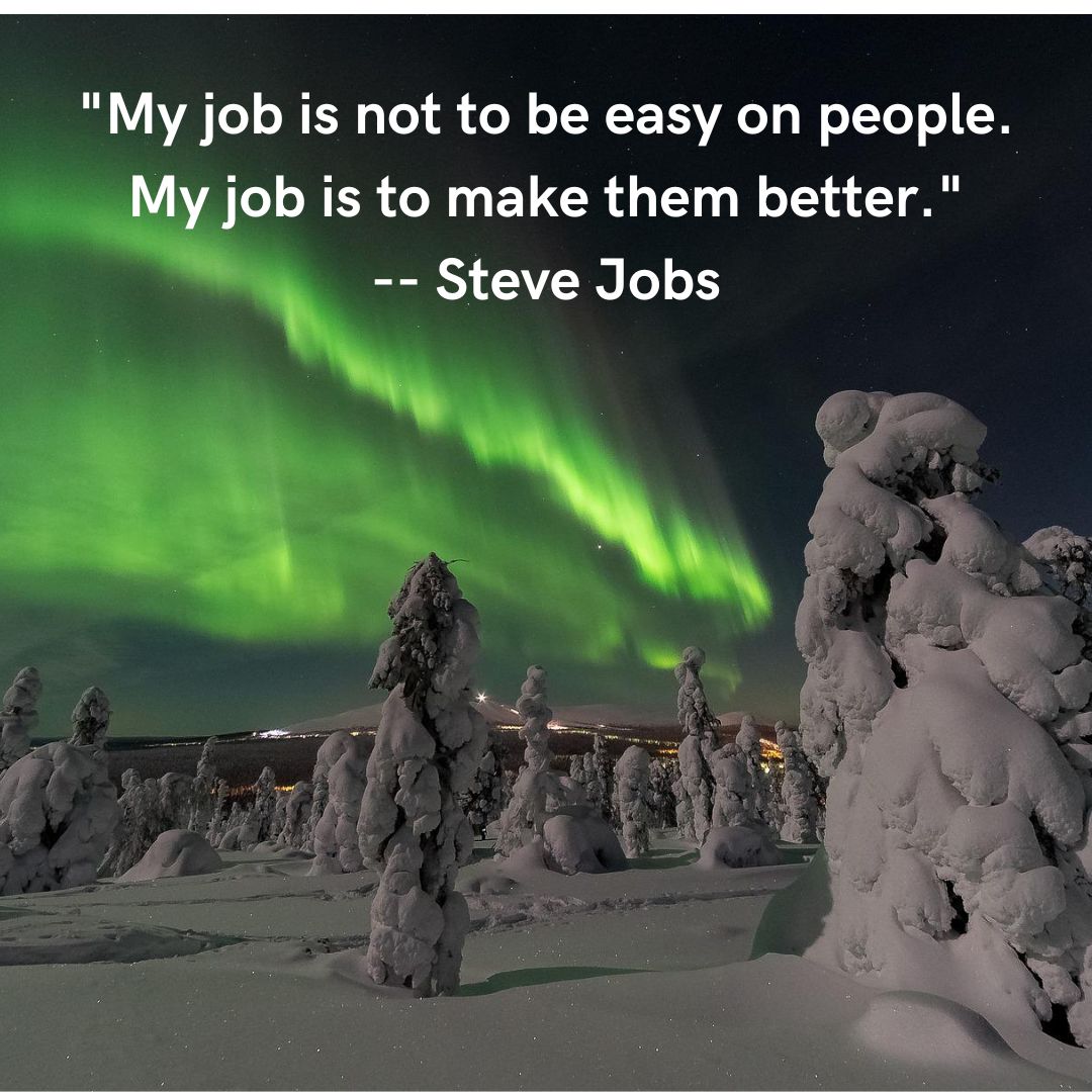 WDiversity's tweet image. My job is not to be easy on people. My job is to make them better. -- Steve Jobs