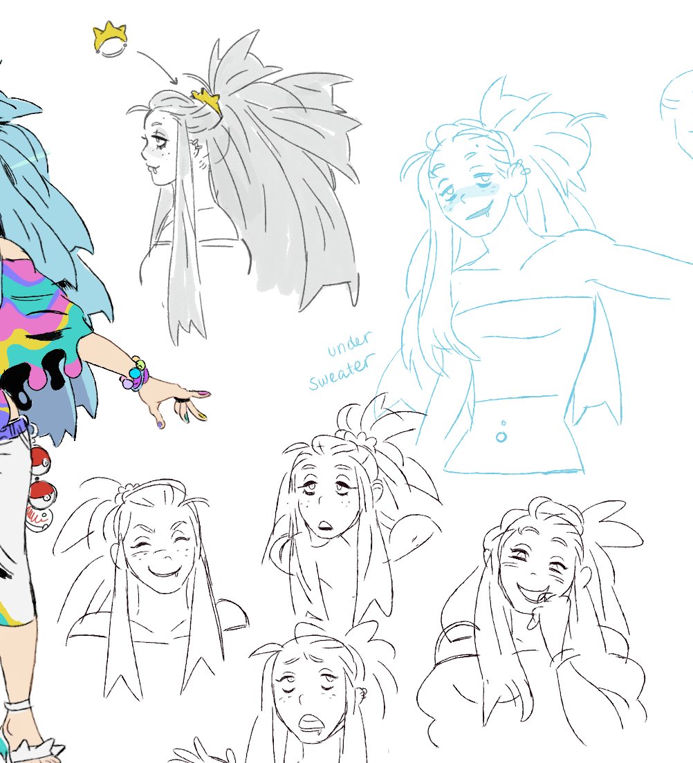 rainbowmancer's tweet photo. designed a poison type trainer! she's a makeup artist... in a hypothetical game she's an NPC you run into periodically that gives you new player customization options if you beat her https://t.co/uwqnSZiW4l