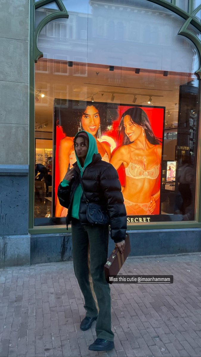 "Saudades dessa fofa <a href="/imaanhammam/">Imaan hammam</a>". - Aicha Hammam via Instagram Stories.