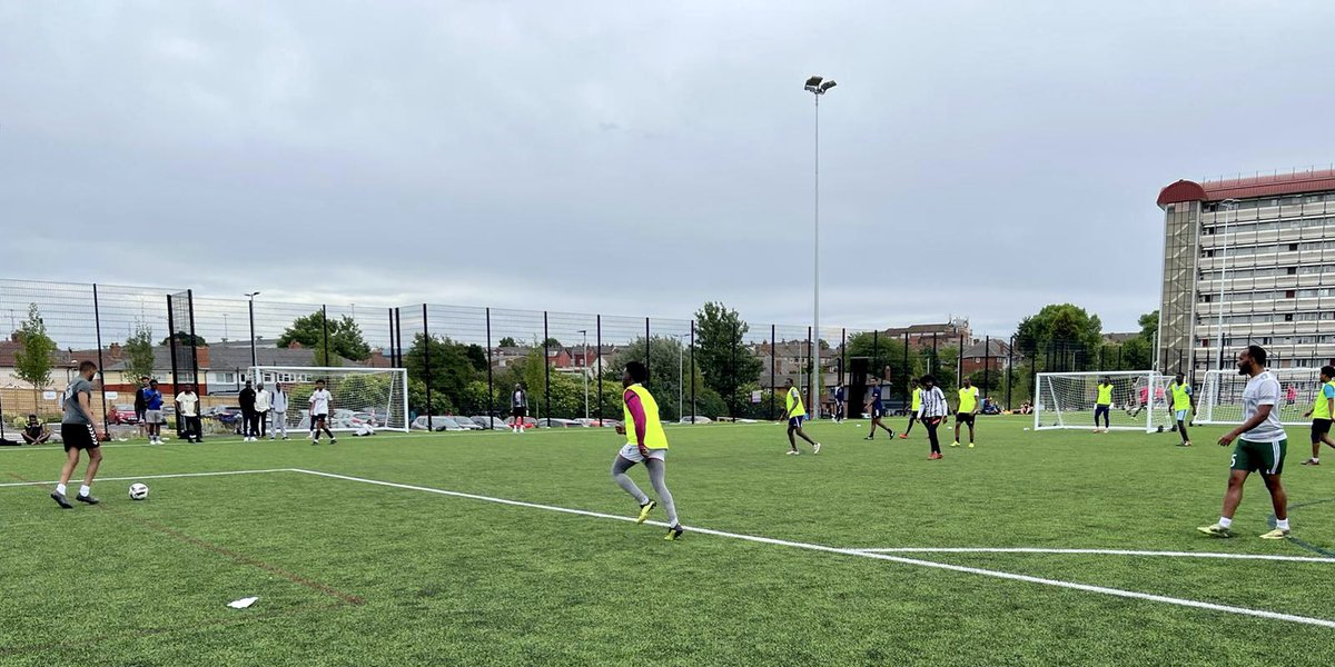 TrinityAcademyL's tweet photo. We were delighted to host our friends @LeedsRF today for the Refugee World Cup! Well done to the worthy winners.  🇪🇷 💜🌟 https://t.co/Se70295RU4
