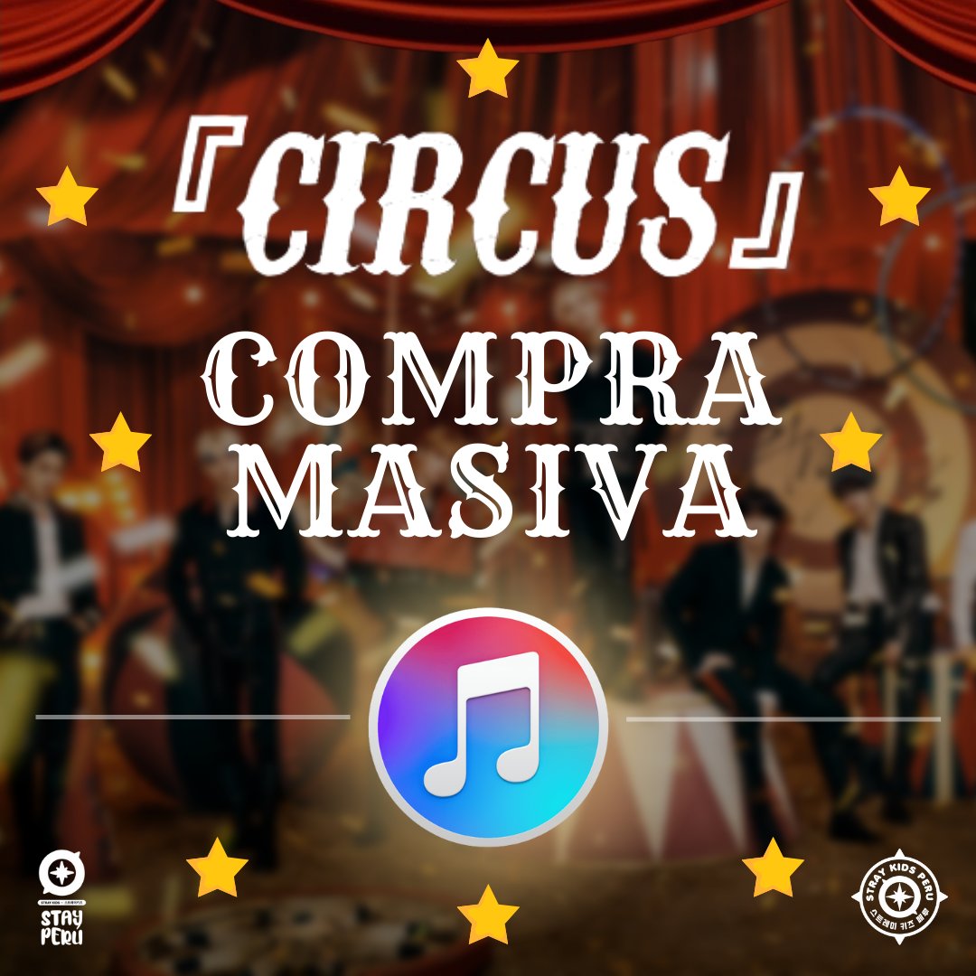 StrayKidsPeru's tweet photo. 【TEAM iTUNES】ft. @staypageperu
¡STAY Peruanx! Apoyaremos a la compra masiva de『CIRCUS』, con el objetivo de estar en el Chart #1 de ventas en iTunes en Perú.
📌 INICIO: 22/JUN - 7AM (PET 🇵🇪)
CIRCUS BY STRAY KIDS
#CIRCUSOutNow #SKZ_CIRCUS
#スキズ #StrayKids @Stray_Kids_JP https://t.co/2WUdaTVFfp