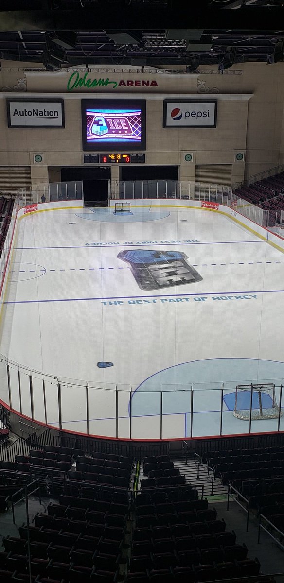 orleansarena's tweet photo. Let the games begin! @3IceHockey inaugural season! https://t.co/5DNormeRpn