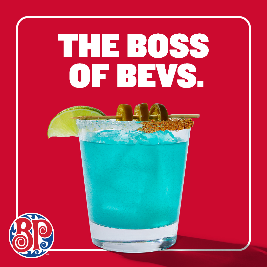 BPFortMcMurray's tweet photo. Have you tried the Spicy Blue Margarita yet? 
Tequila shaken with Blue Curacao, lime, mango, and a kick of jalapeno 🥭🌶🍹 https://t.co/4cpsGWImc0