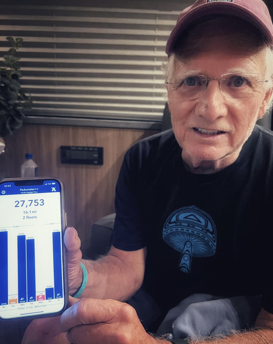 I ran 16 miles on the drums last night. According to my watch.  #billthedrummer #deadandcompany #DeadandCoTour22