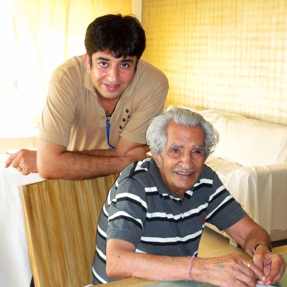 My Dad and I, his smile, because Rupali, his favorite, was clicking this picture, thankyou for teaching me on how to be a good human, Happy 100th birth anniversary…see you every day thru Rudransh ❤️ Happy Fathers Day Daddy! @TheRupali thanks for your love and affection for him❤️