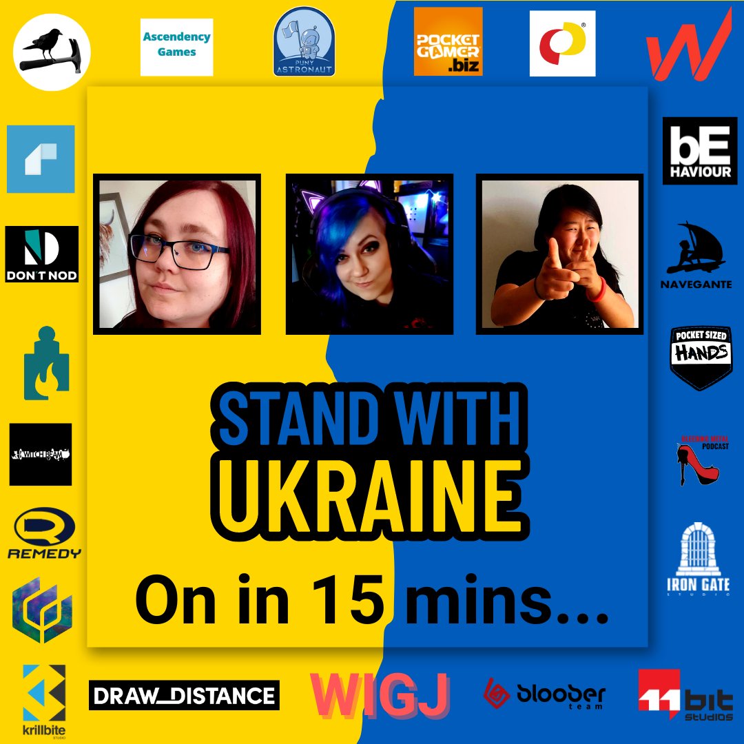 IGDA's tweet photo. Join the OG Stream Team, featuring Lunix, Berry, and Bees as they play https://t.co/wCmlL1hsaj to continue the #StreamForUkraine!
https://t.co/pC8VqNoSMW
#WIGJ #StandwithUkraine https://t.co/f9l91pgj4N