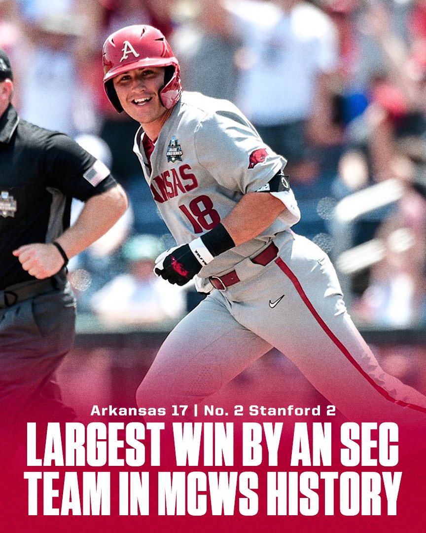 SECNetwork's tweet photo. THE OMAHOGS IN GAME 1 📈📈📈

@RazorbackBSB | #MCWS https://t.co/ElloQ7GG8T
