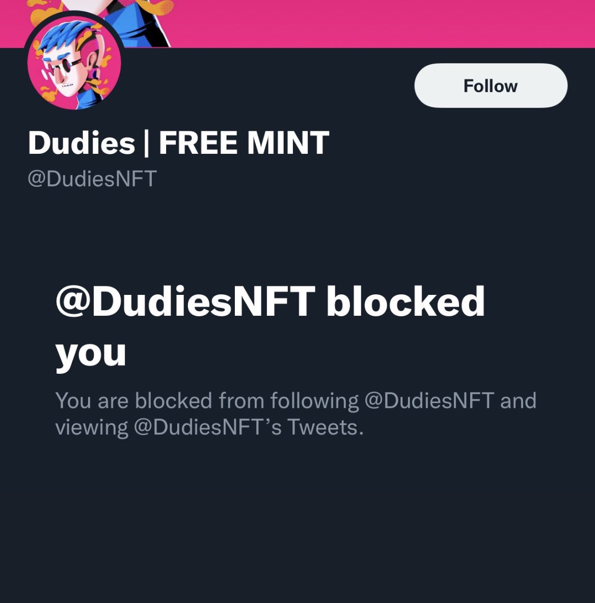Another day another scam. DO NOT mint <a href="/dudiesnft/">DudieZ 👑</a> project. They blocked me for calling them out for non verified contract. #eth #nft