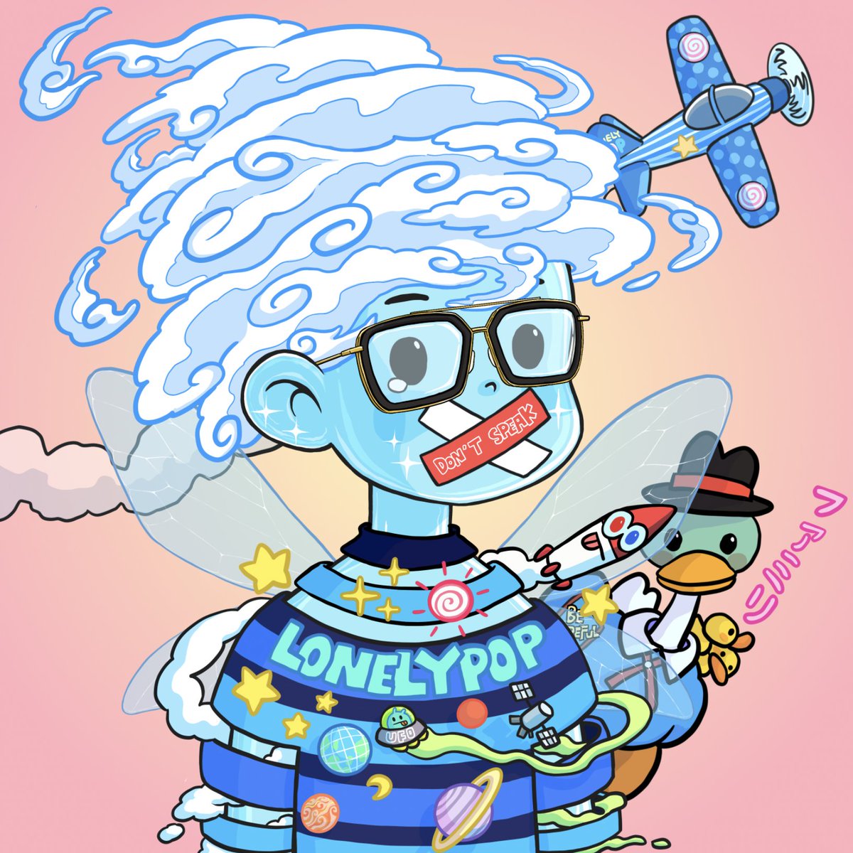 LonelyPopNFT's tweet photo. We have around 16 hours left for the Private Sale! ⏳

🍭 Here's some new sneak peeks! 🍭

Which is your would you choose? 👀 

☁️  or  🤡 

#lonelytogether https://t.co/dvaeU44l9F