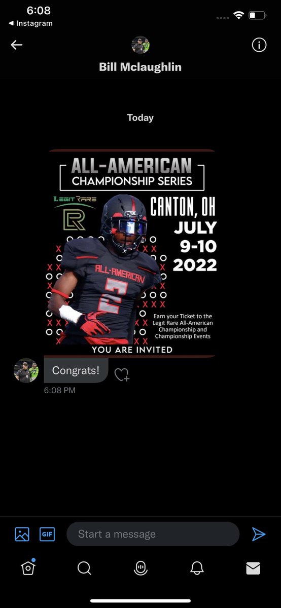 14jaay_'s tweet photo. Blessed to receive an invite to the all american champion series @LegitRare @legitrare_ @fbCoachBill @LegitRare_Elite https://t.co/ZVYFb2VMTy