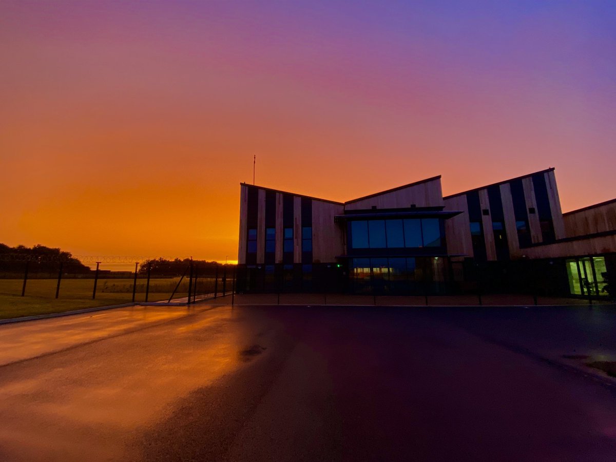 Obidoc's tweet photo. Night beckons over the base - both our #criticalcare teams #HM29 and #M30 are out and available for anything that may come tonight @LNAACT with @EMASNHSTrust #staysafe https://t.co/ABQLF168Rk