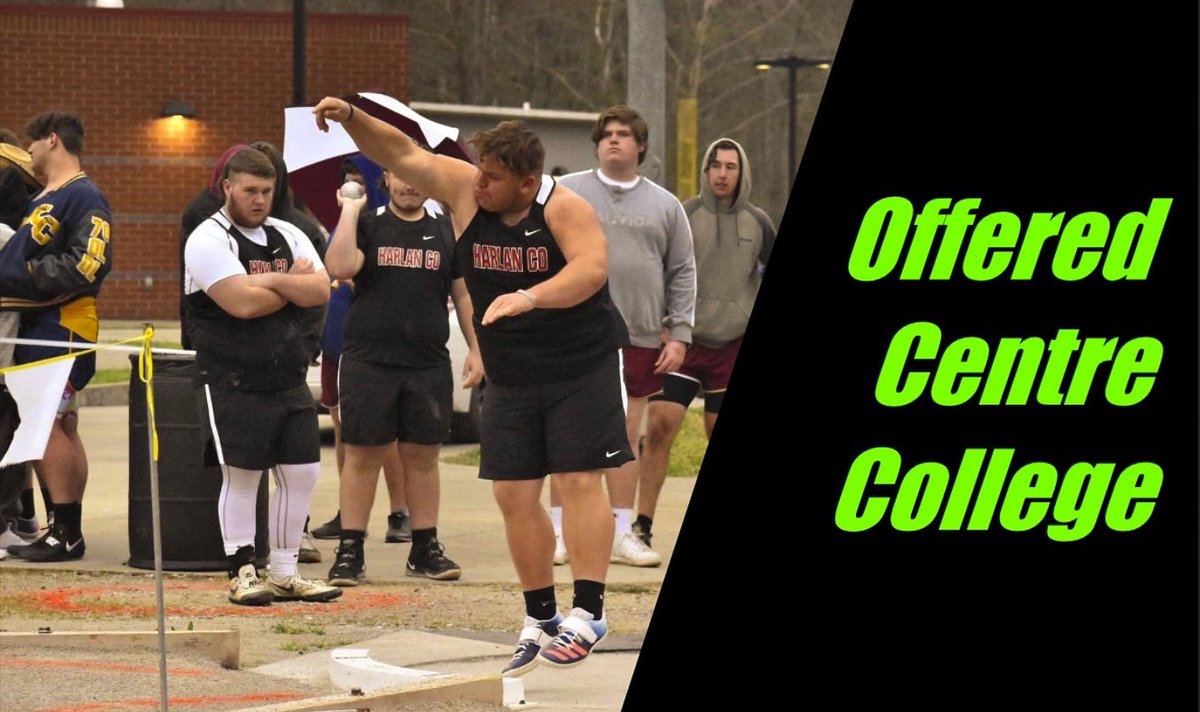 Honored to announce an official collegiate track & field offer from #centrecollege. #shotputanddiscus #2023