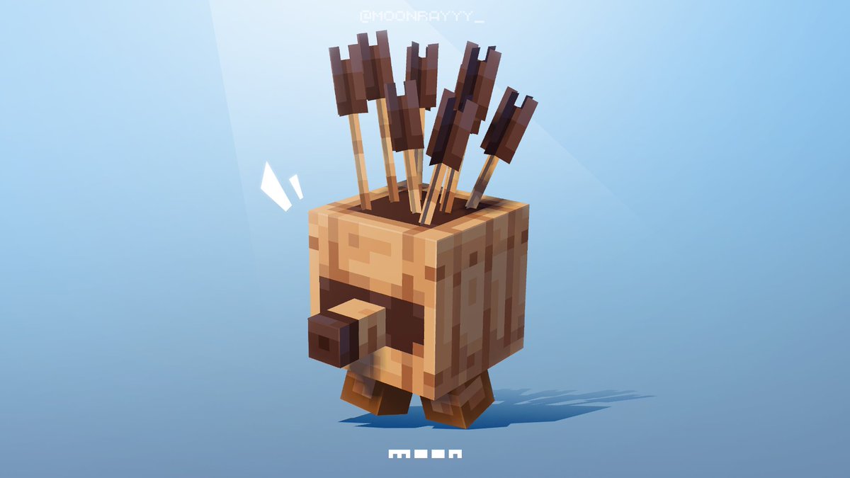 moonrayyy_'s tweet photo. I'll call it the Archer Golem
From #MinecraftLegends !
#UniteTheOverworld #minecraft #blockbench #newmob https://t.co/Wf1Sp8oR1A