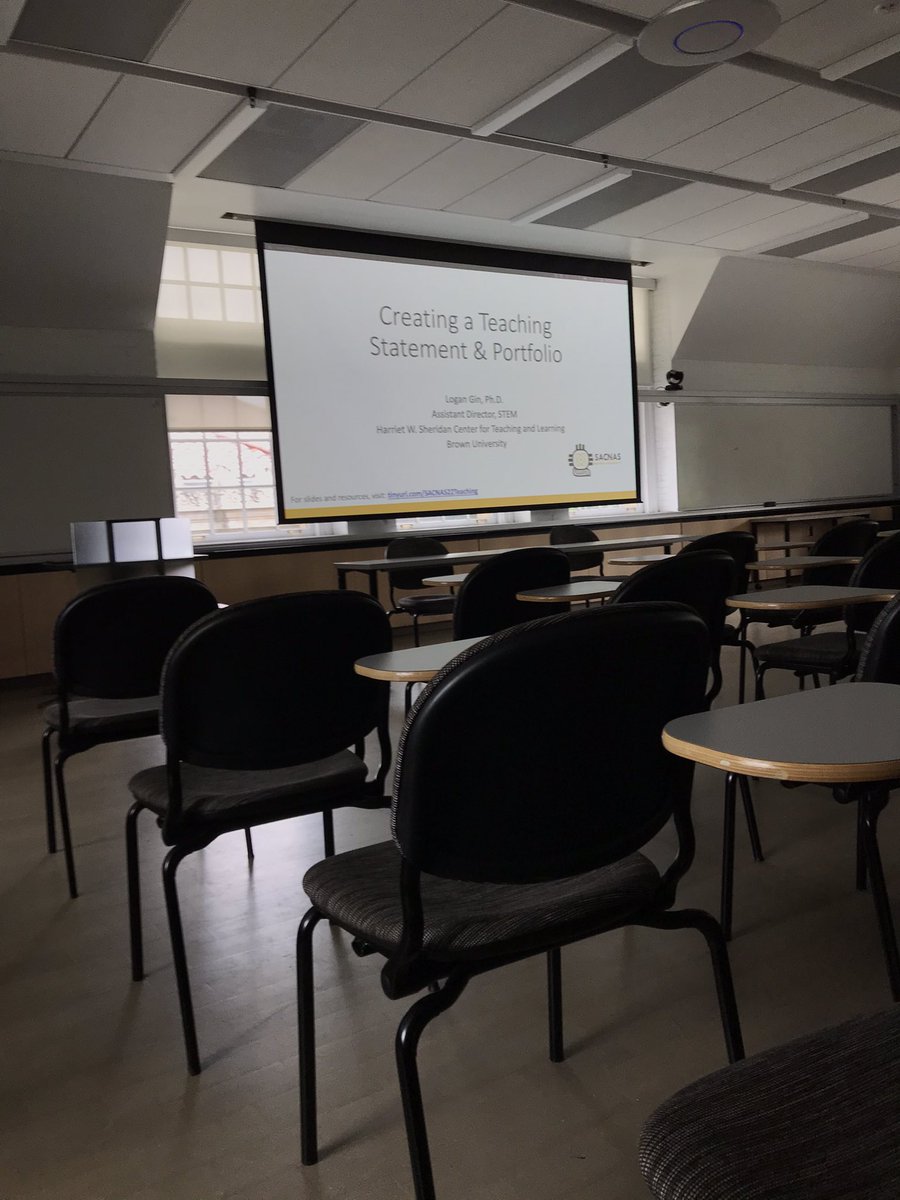 LoganGin's tweet photo. Thank you to @SACNASatBrown for hosting such a wonderful New England Regional meeting. I appreciated the opportunity to network with everyone and present a workshop on teaching statements and teaching portfolios! #SACNASNER22 https://t.co/rkxafMnXZJ