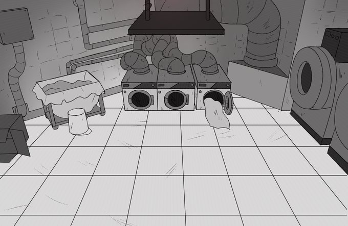 Some of my first background layouts on #DeadEndParanormalPark !! Still really proud of these and I'm so happy I can share them now. It was so cool seeing my drawings in an actual cartoon for the first time! 🥲 