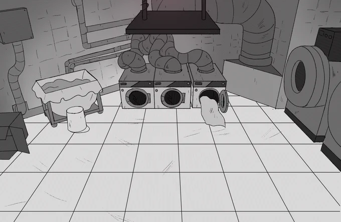 Some of my first background layouts on #DeadEndParanormalPark !! Still really proud of these and I'm so happy I can share them now. It was so cool seeing my drawings in an actual cartoon for the first time! 🥲 