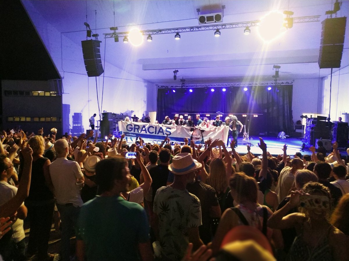 colpbol's tweet photo. Hoy apoyando a @ASINDOWN en su festival benéfico "No te cambio por nadie" y disfrutando del concierto solidario de #Yambu @OficialRevolver #LosRebeldes y #SeguridadSocial 😎
Gràcies a vosaltres per la tasca que feu! 👏👏👏
#GeneticamenteRebeldes https://t.co/zy86ANrMrh