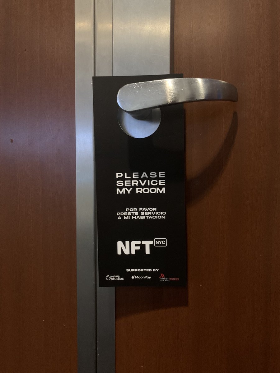 NFT_NYC's tweet photo. Knock knock.

#NFTNYC2022 https://t.co/HT9Lxkytka