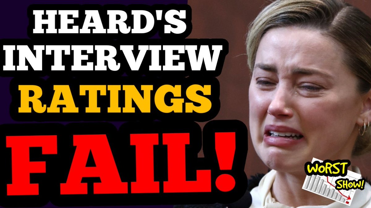 BREAKING! Amber Heard's interview FAILS WORLDWIDE, scoring LOWEST RATING EVER!

YUP! Dateline GOT WRECKED! 

Link: youtu.be/WIkCVVWGD5M