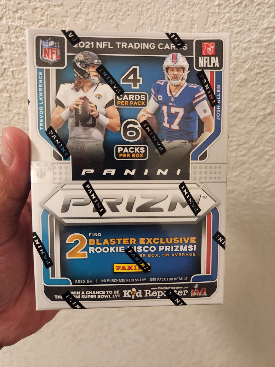epicfelixx's tweet photo. Hobby Homies!

It's time!!!! I will be giving away one FREE 2021 NFL Prizm Blaster. Like, Follow &amp; RT for a chance to win. Winner will be selected live tomorrow night at 8pm cst.

Happy Saturday!

@CardPurchaser https://t.co/QaJgxXEtxx