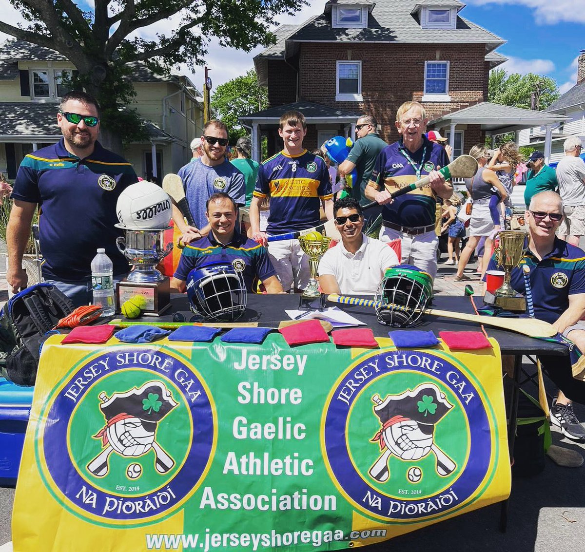 Several of our devoted members were at the Irish Festival in Spring Lake, NJ this afternoon, recruiting and promoting Gaelic sports in America! Well done!
