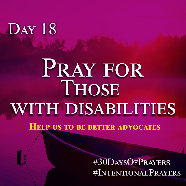 DioceseofJACI's tweet photo. #Day18
Take some time to reach out to those with disabilities who are home bound especially at this time.
Offer to get their groceries
Help with yardwork/cleanup
Spend some time with them
#Praywiththem. https://t.co/MpxENZS4jv