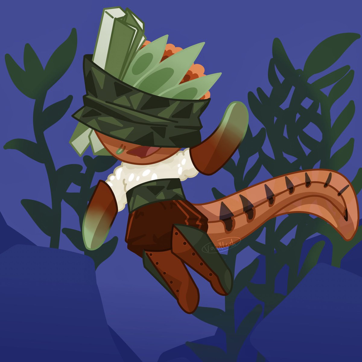 Vanillashokahh's tweet photo. 🧡💚New cookie run OC, Eel roll cookie💚🧡
•
•
#cookierun #cookierunkingdom #cookierunovenbreak #cookierunfanart #cookierunoc #cookierunocs #krita #kritaart #kritaartist #kritasketch https://t.co/C8VqfrrScH