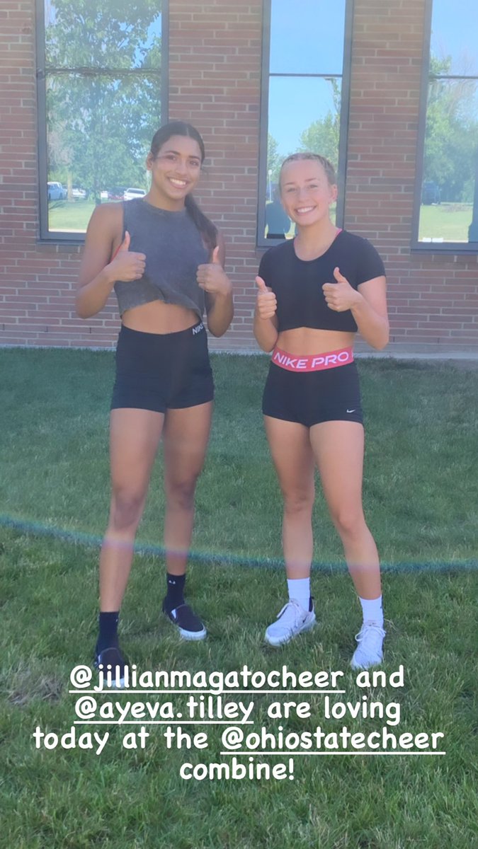 We had two seniors attend the Cheer Combine at Ohio State today. They got to showcase their skills and chat with many collegiate recruiters! So proud of these two!