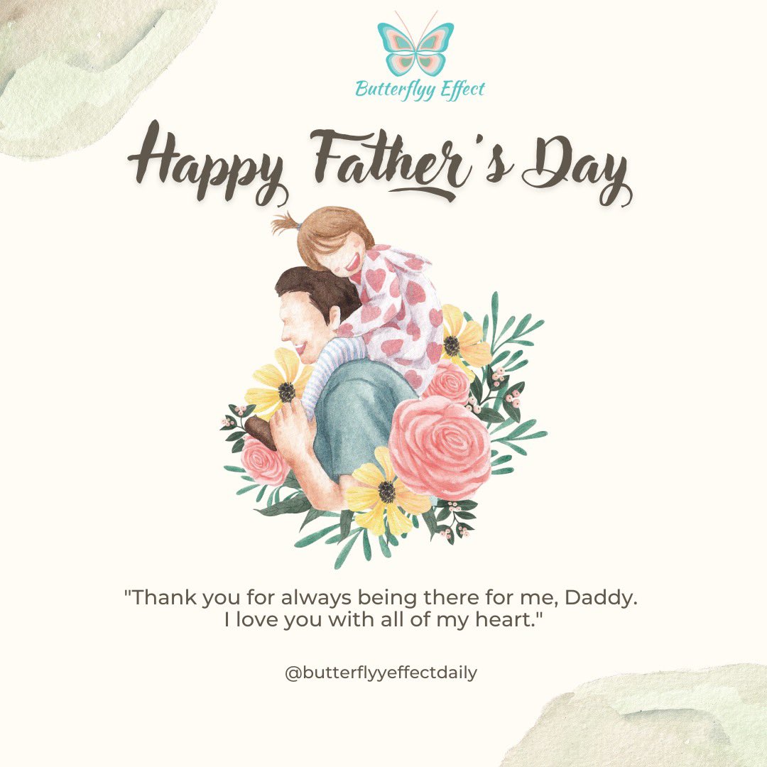 ThePratibhaMish's tweet photo. Happy Father’s Day!!
Thank you for always being there.
#happyfathersday #fathersday #thankyoudaddy #fatherslove #fatherdaughter #superdad #daddyslittlegirl #dadismyhero #butterflyyeffect🦋✨ #butterflyyeffectdaily #graphicdesign #socialmediamarketing #marketingagency https://t.co/UW938Ie1Er