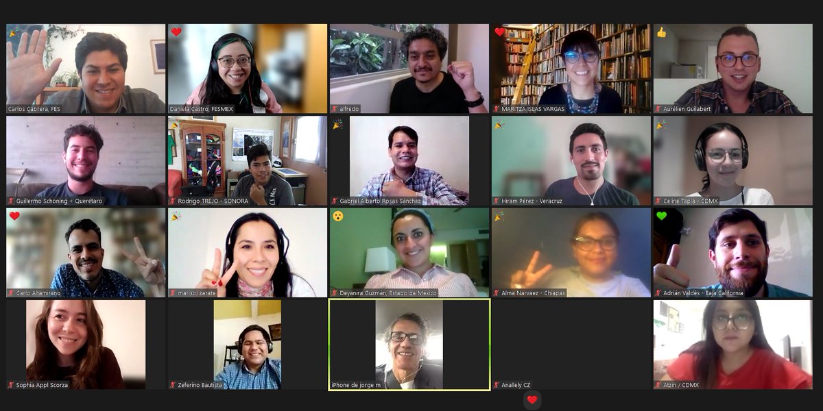FESMEX's tweet photo. Hoy iniciamos con la segunda generación del Taller de Jóvenes Progresistas 2022: Un #pactoverde para México. Construyendo alianzas para un #desarrolloproductivo e #incluyente. 
Es un placer conocer a jóvenes de alrededor de todo el país con interesantes proyectos e iniciativas ✊ https://t.co/eon0JXDz22