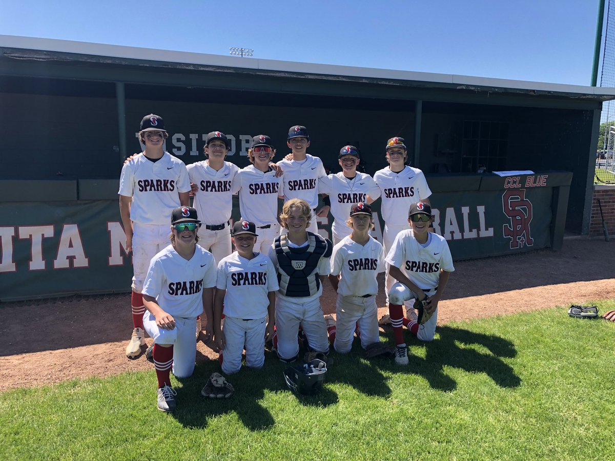 SparksNorth26's tweet image. Sparks North completes DH sweep @StRitaBaseball in the @PastimeBaseball Northwestern tournament of Champions. Pitchers Tomczak and Hansmann combine for the victory. @BobbyLabuda delivers game winning RBI. On to the Final 4 on Sunday. Complete team victory #gonorth