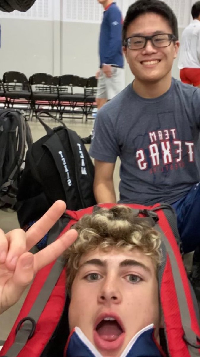 DragonWrestling's tweet photo. Congrats to Carson Ota & Boede Gibson for their great performances representing #TeamTexas in Tulsa at @USAWrestling Junior National Duals! Boede went 7-3 with 5-1 showing in Greco! Carson notch some bigs and finished 5-3, 4-1 in Freestyle! Great job boys! #JRDuals #USAWrestling https://t.co/fdyl0VB260