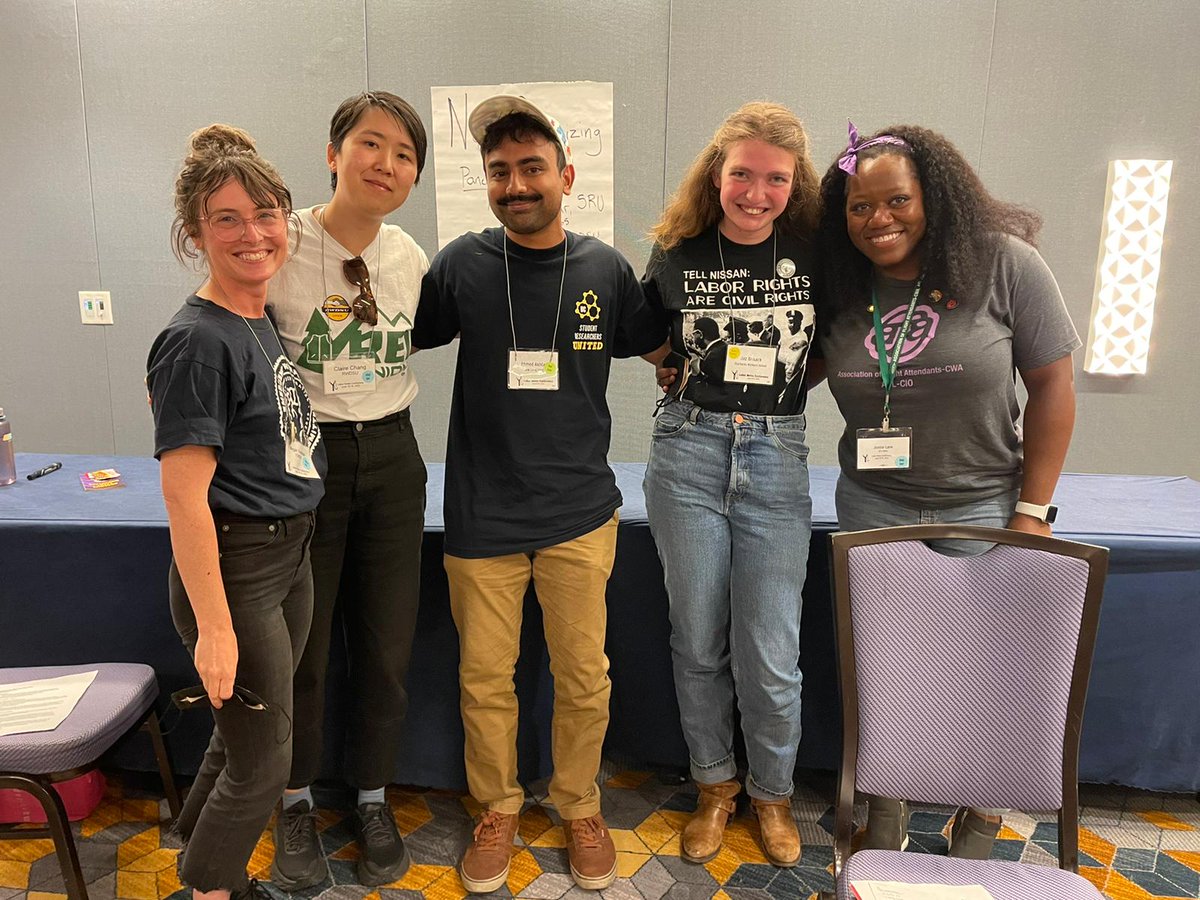 organizeworkers's tweet image. New Organizing panel at #LaborNotes with worker-organizers at REI, University of California, Starbucks, and Delta, plus EWOC's own @MeganFreedom 🤩