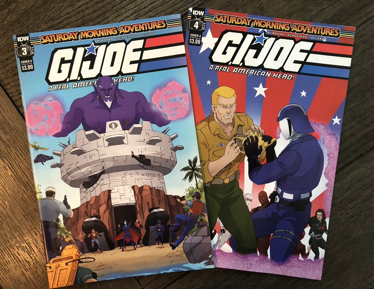 Caught up on GI Joe: Saturday Morning Adventures.  Had a total blast reliving the cartoon’s glory days with these comics.  Story, artwork, and PSA’s were all perfect.  Hoping there’ll be more someday?!

@erikburnham @dannyschoening #LuisAntonioDelgado #NeilUyetake @IDWPublishing