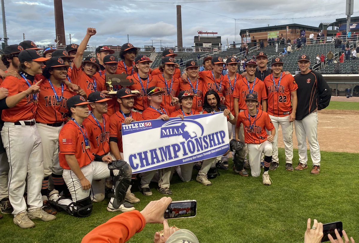 The Division 1 state champions Taunton, school holds both the baseball and softball state titles #hockomock