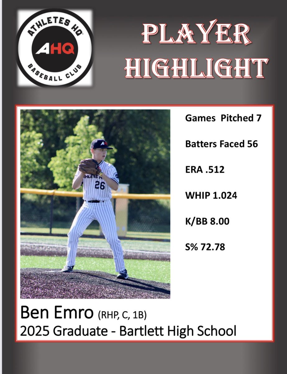 Athletes HQ Mavs (@ahqmavs) on Twitter photo Extremely proud of our Team Captain Ben Emro #VP #Bennyballgame Tremendous start to the 2022 Summer Season! <a href="/AthletesHQElgin/">Athletes HQ®️</a> <a href="/BHSHawkBaseball/">Bartlett Hawks Baseball</a> <a href="/EmroDebbie/">Debbie Emro</a> Extremely proud of our Team Captain Ben Emro #VP #Bennyballgame Tremendous start to the 2022 Summer Season! <a href="/AthletesHQElgin/">Athletes HQ®️</a> <a href="/BHSHawkBaseball/">Bartlett Hawks Baseball</a> <a href="/EmroDebbie/">Debbie Emro</a>