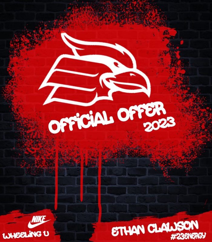 Thankful to receive a football scholarship offer from Wheeling University!!
@Coach_KaiserWU <a href="/Rob_B_Page/">Rob Page</a> <a href="/BWEagleFB/">Big Walnut Football</a>