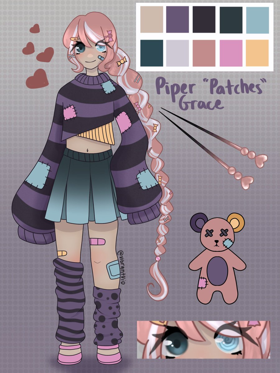 VibrantVio's tweet photo. Meet Patches! Ty to everyone who helped me name her!! I love her very much, shes evil! She uses needles as her weapon of choice because they are larger in size!
Shes gonna be a dnd char some day when I get the chance!
#oc #dndoc #dndchar #art https://t.co/4Rnj7kOzDa