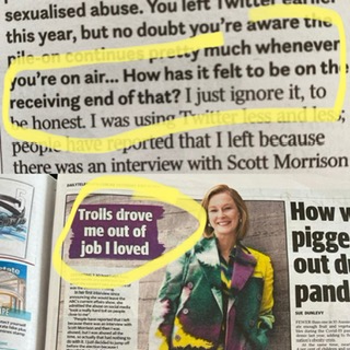 annabelcrabb's tweet image. What Leigh Sales said... and what the headline says. OMG. It's great interview by @SarrahLeM and doesn't need the old headline eggbeater and yet ... there it is, influencing all the followups. 🙄