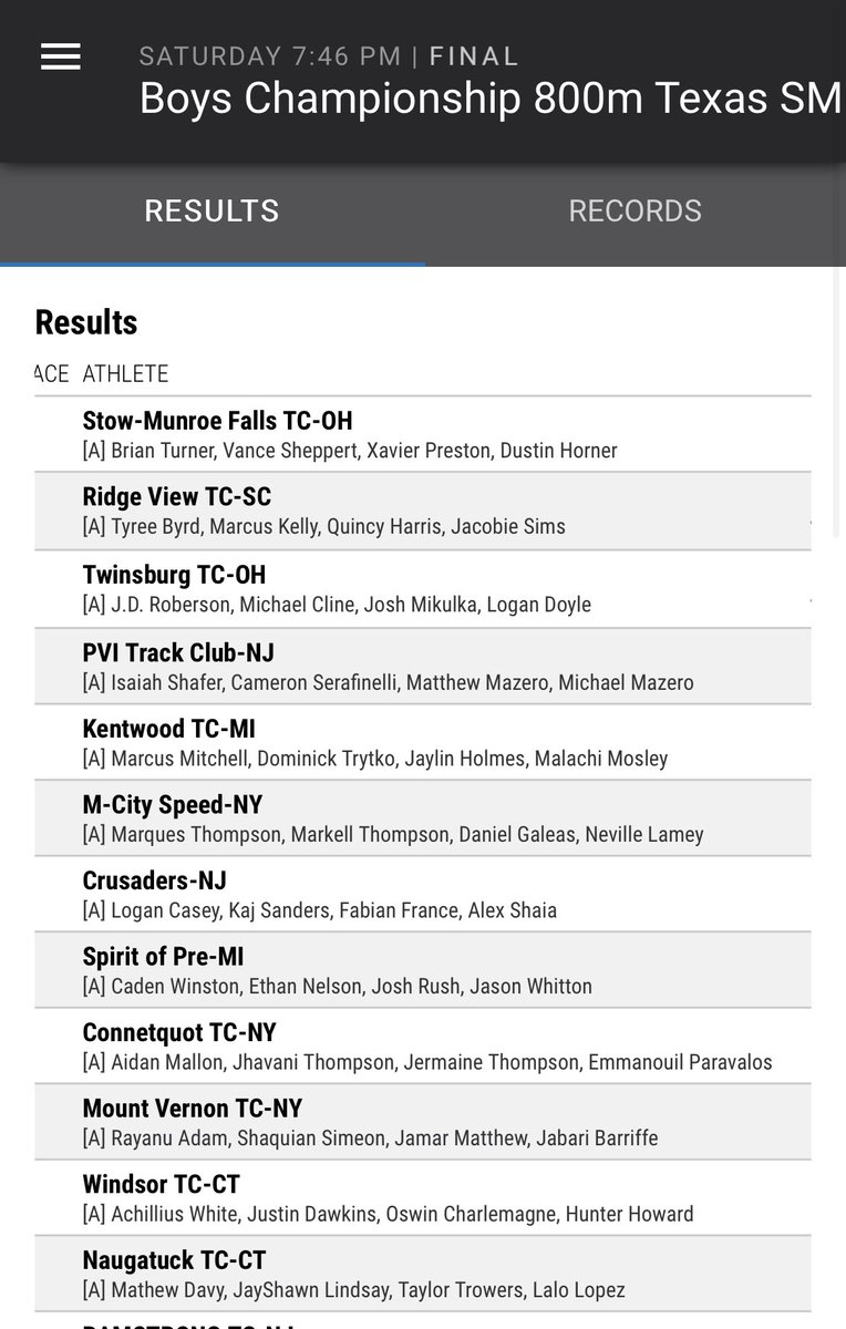 CoachHerbertSMF's tweet image. Can you say NATIONAL CHAMPIONS?!?! Your Stow Boys team WINS the 800m Texas SMR at New Balance Nationals Outdoor. THESE BOYS CAME TO WIN!!! #SpeedKills #StrongerTogether