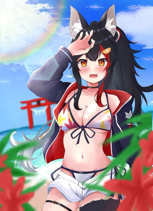 #みおーん絵 
水着ミオちゃん🩱 