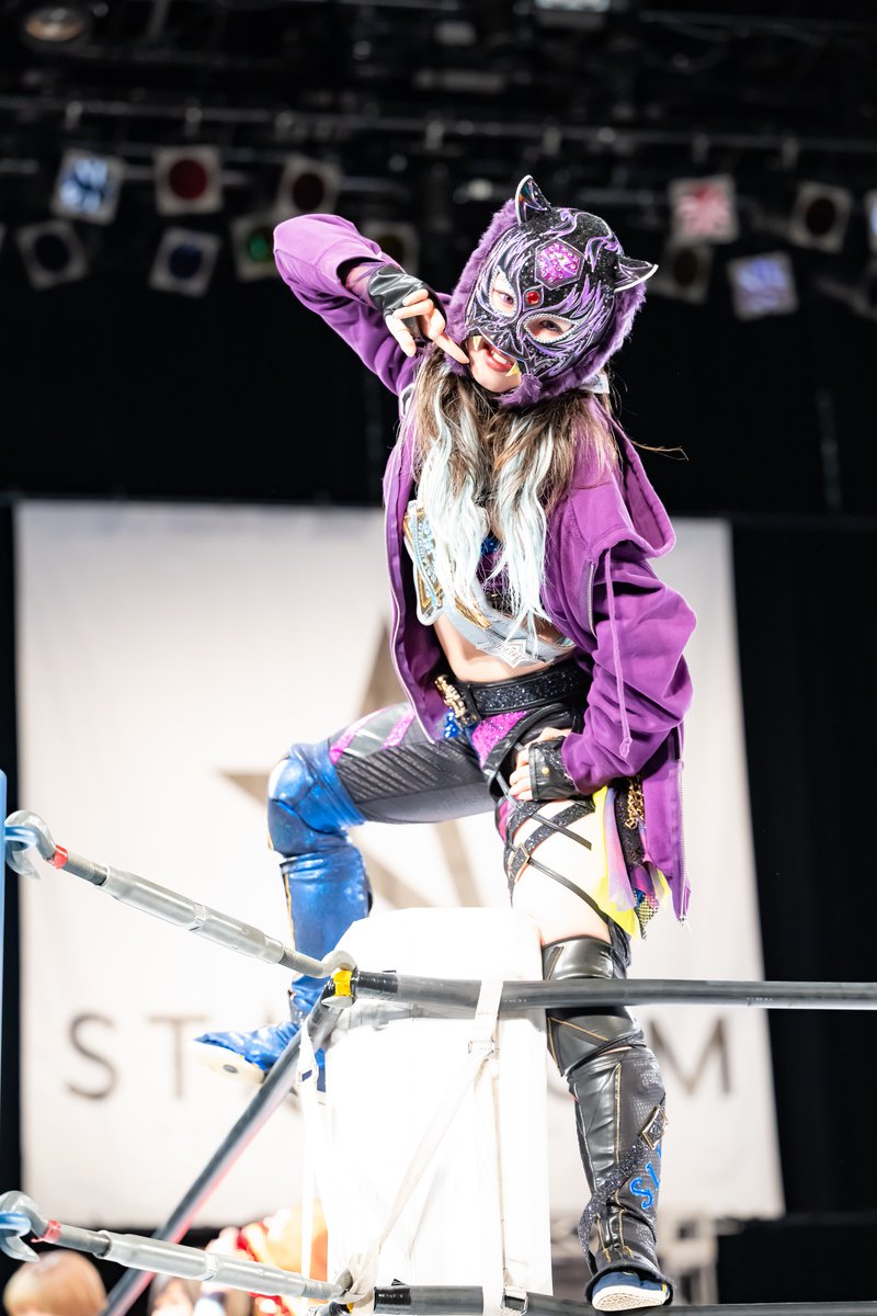 wasaophoto's tweet photo. スターダム　仙台PIT
コーナー上のきっちゃん

#プロレス観戦
#SLK #スターダム
#OEDotai 
#STARDOM https://t.co/Ab0uZMSzzA
