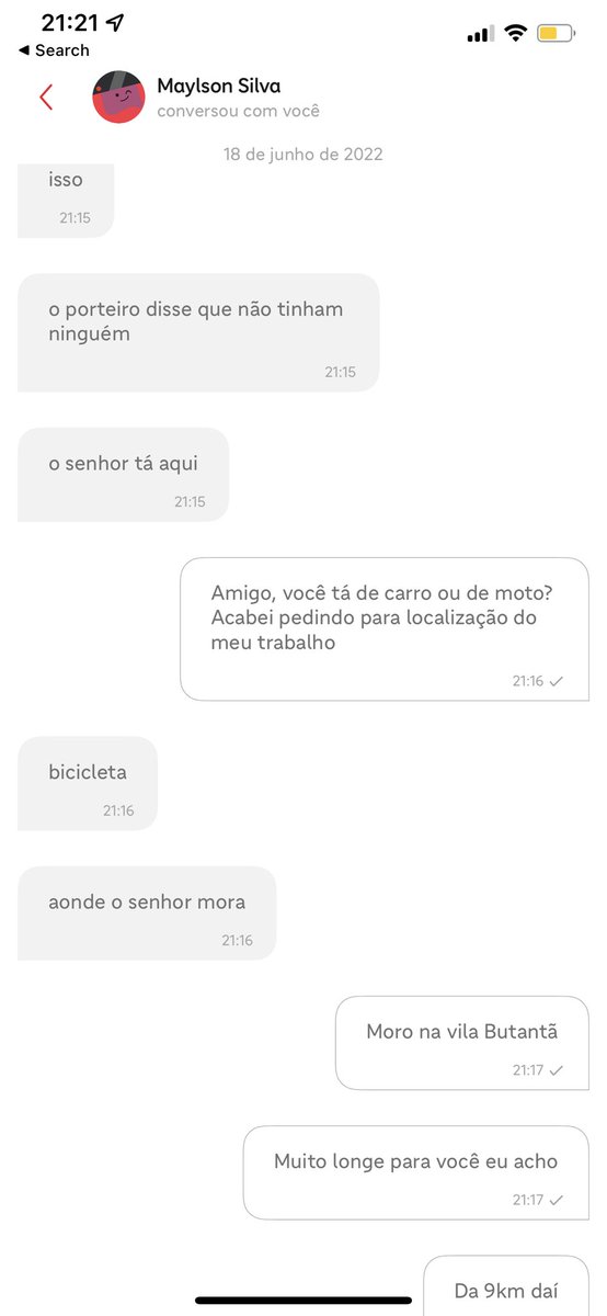 BrenocPacheco's tweet photo. Dica, sempre olhem localização do ifood ou você será uma boa pessoa e pagará um jantar para um entregador https://t.co/5Q3OvGLjW8