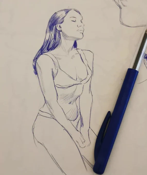 In the final year after realizing I wasn't good enough to find a job yet I ramped it up to 6 hours a day. We only had a final project to make that year. I pretended to be stuck on the assignment for half a year. In stead I went model drawing. 