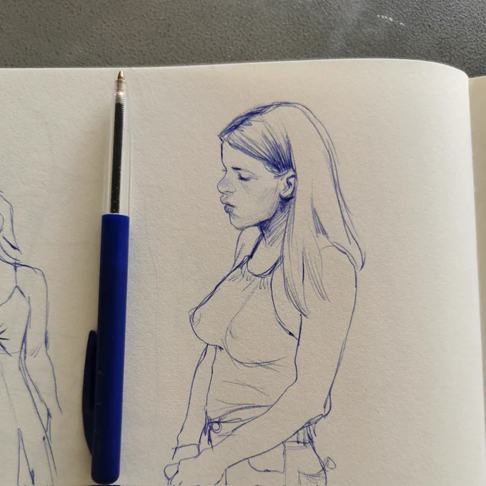 I finished my final project grinding hard for 2 months at the end of the year. When I had my first job at Volta after the 7 hour shift I went to a coffee shop and draw untill the shop closed at 11pm, at least 3 nights per week. With only the bzristas wondering wth I was doing :) 